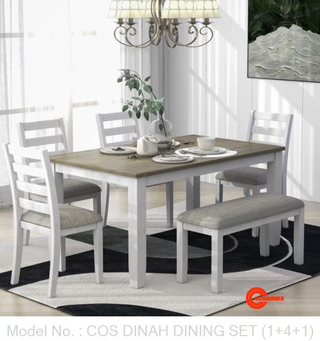 COS DINAH DINING SET (1+4+1)